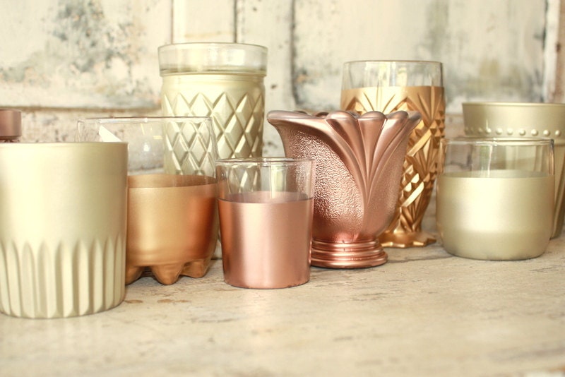 50 gold candle holders champagne gold wedding decor CUSTOM