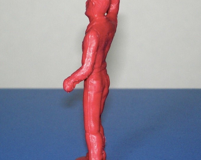 Vintage Plastic Red Army Man MPC Ring Hands Action Figure