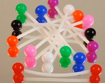 Flexible Maternity Belly Button Rings - Solid Color