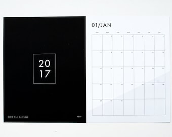 2017 Wall Calendar - Basic