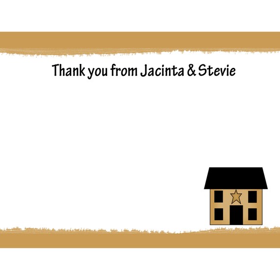 20 Personalized Thank You Cards Housewarming Party New