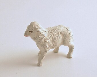 Vintage Lamb Figurine Sheep Figurine Christmas Nativity