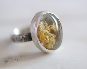 Quartz arrowhead ring. Sterling silver ring with Quartz by masaoms