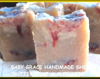 2 Bars Baby Grace Shea Butter Soap Handmade from Scratch
