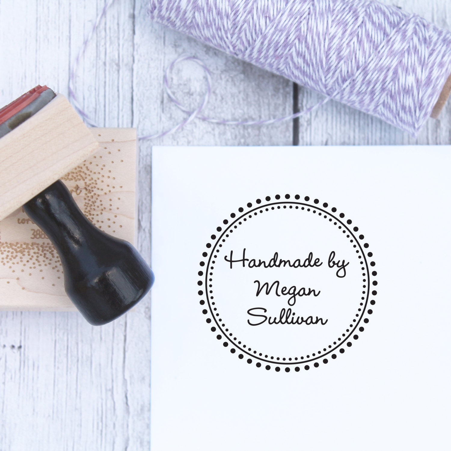 Custom Rubber Stamp Handmade Crafter Stamp Craft Stamp