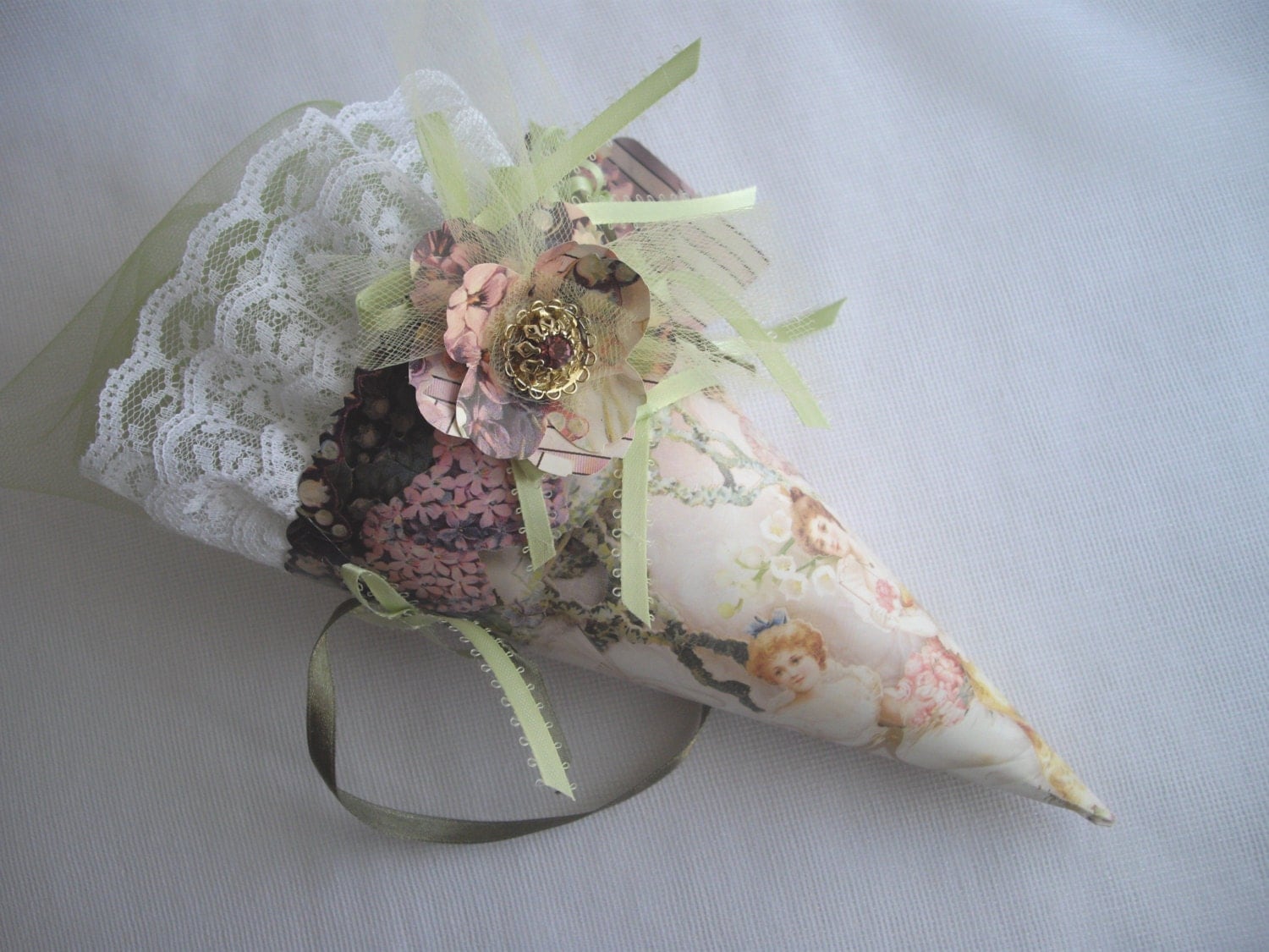 Flower Girl Basket Alternative Hydrangea Lily Of by handcraftusa