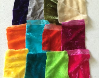 Silk Velvet Hand Dyed scrap bag!!!!