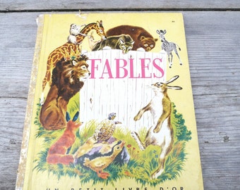 Vintage 1950/50s French childrens book Fables