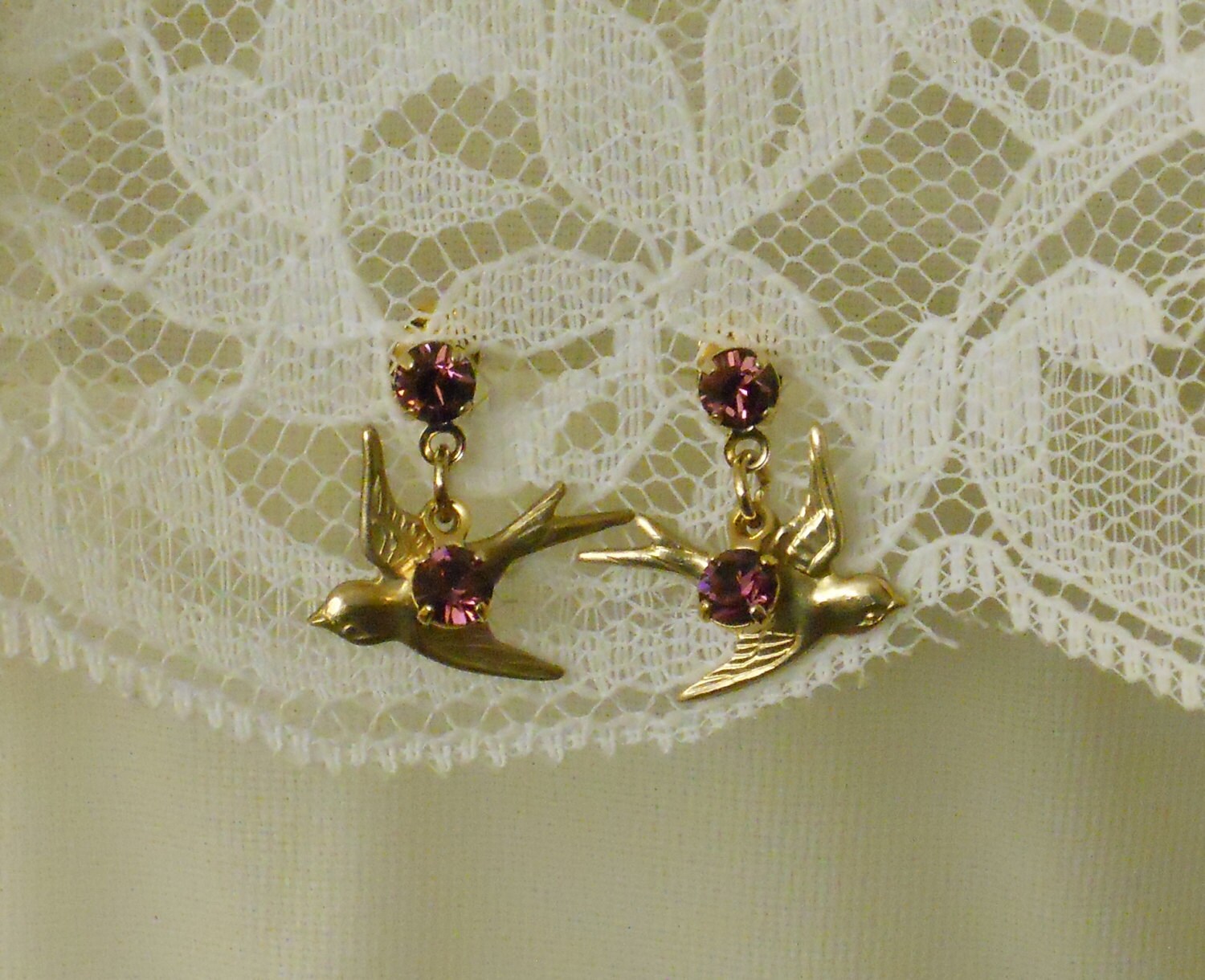Titanic Jewelry Rose's Boarding Earrings Pierced by TitanicJewelry