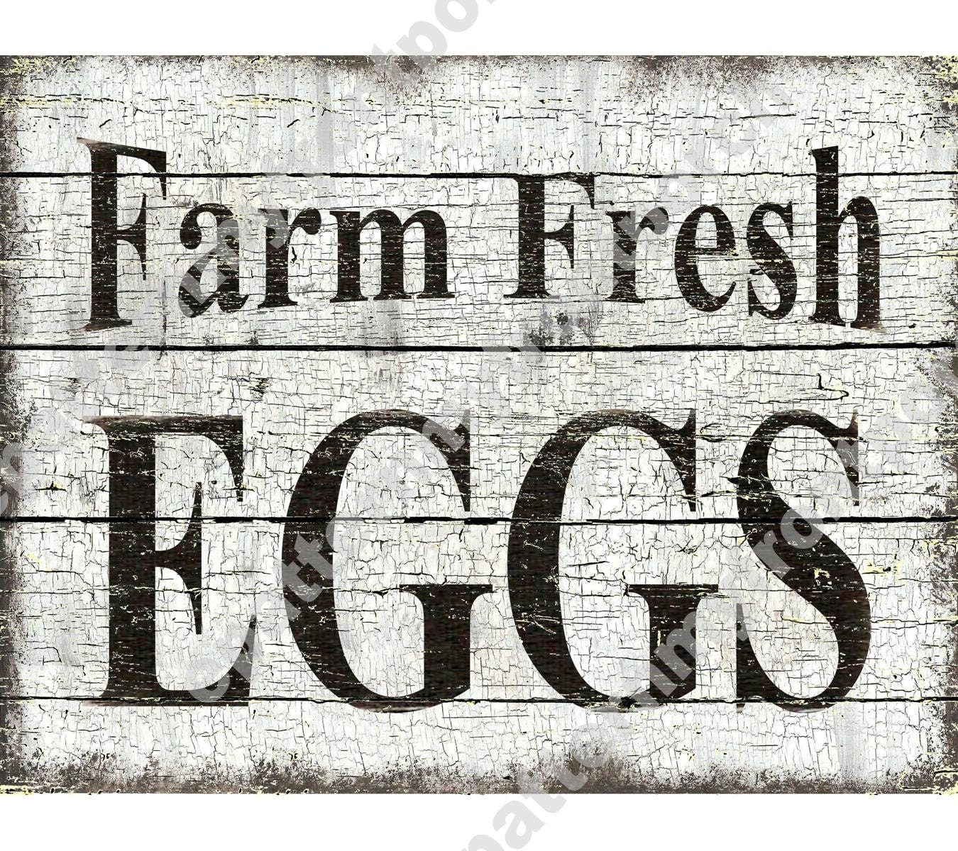 Printable Farm Fresh Eggs Sign - Printable World Holiday