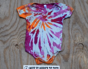 Sweet Cascade Tie Dye Baby Onesie (American Apparel Organic Cotton 18-24 Months 4001ORG) (One of a Kind)