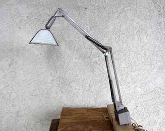 Vintage Industrial Workbench or Drafting Table Lamp. Circa 1960's.