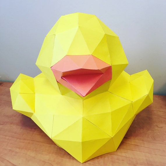 Download Quack 3d papercraft. You get a PDF svg dxf digital file