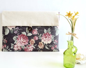 Vintage Flowers iPad Mini Clutch iPad Mini Cover Case iPad Pro iPad Pro Padded Custom Tablet Case