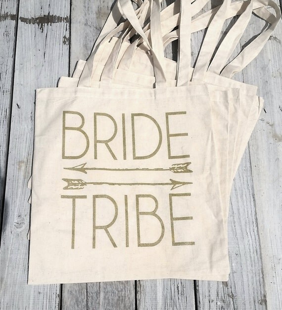 EcoFriendly Bride Tribe Bachelorette Party Reusable Canvas