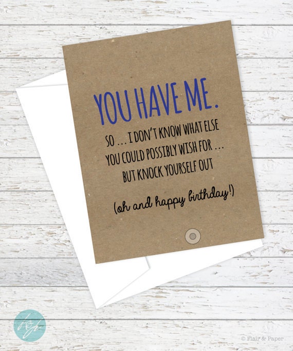 birthday card funny boyfriend card funny girlfriend