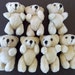 7 Plush Jointed Teddy Bears, Vintage, Stuffed Animals, Floral Supply, Cute Soft Toy