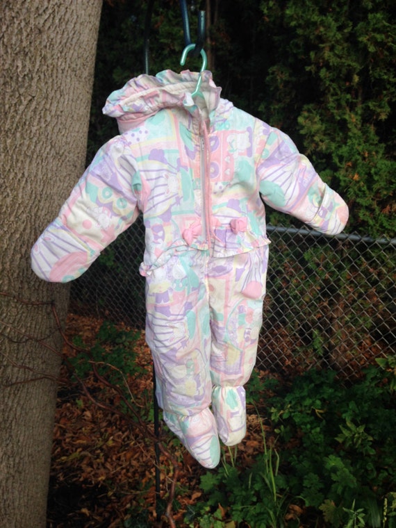 SALE! 1980's baby bunny snow suit