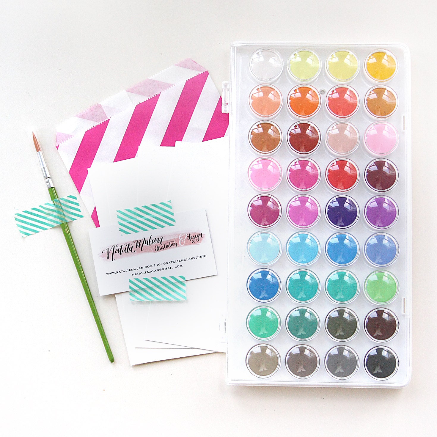 Beginner 36 color watercolor kit