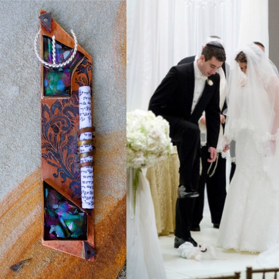 Broken Glass Wedding Mezuzah