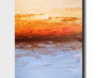 Original Large Abstract painting 24 X 48 by by JMJARTSTUDIO