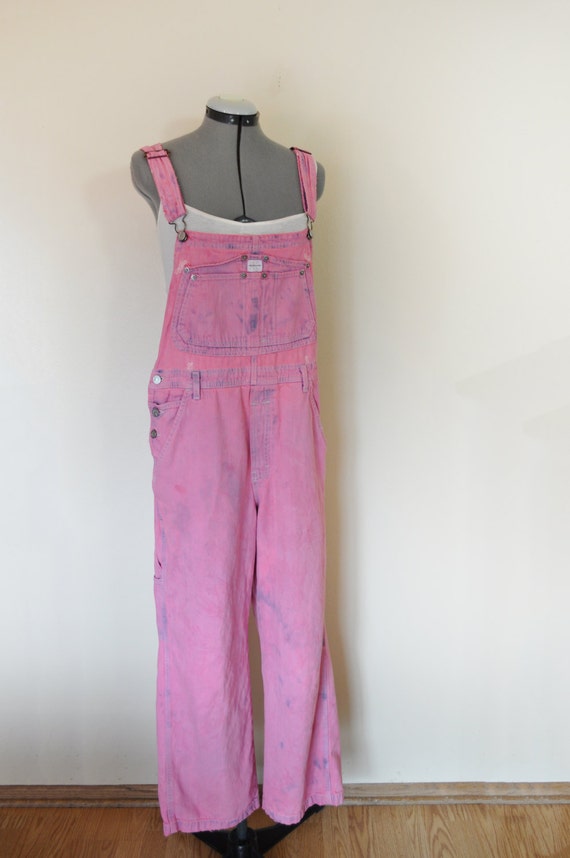 pink overall pants