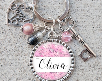'Life Is Beautiful Enjoy The Ride' Sweet 16 Birthday Keychain - Stainless Steel, 1 Inch Pendant - View #8