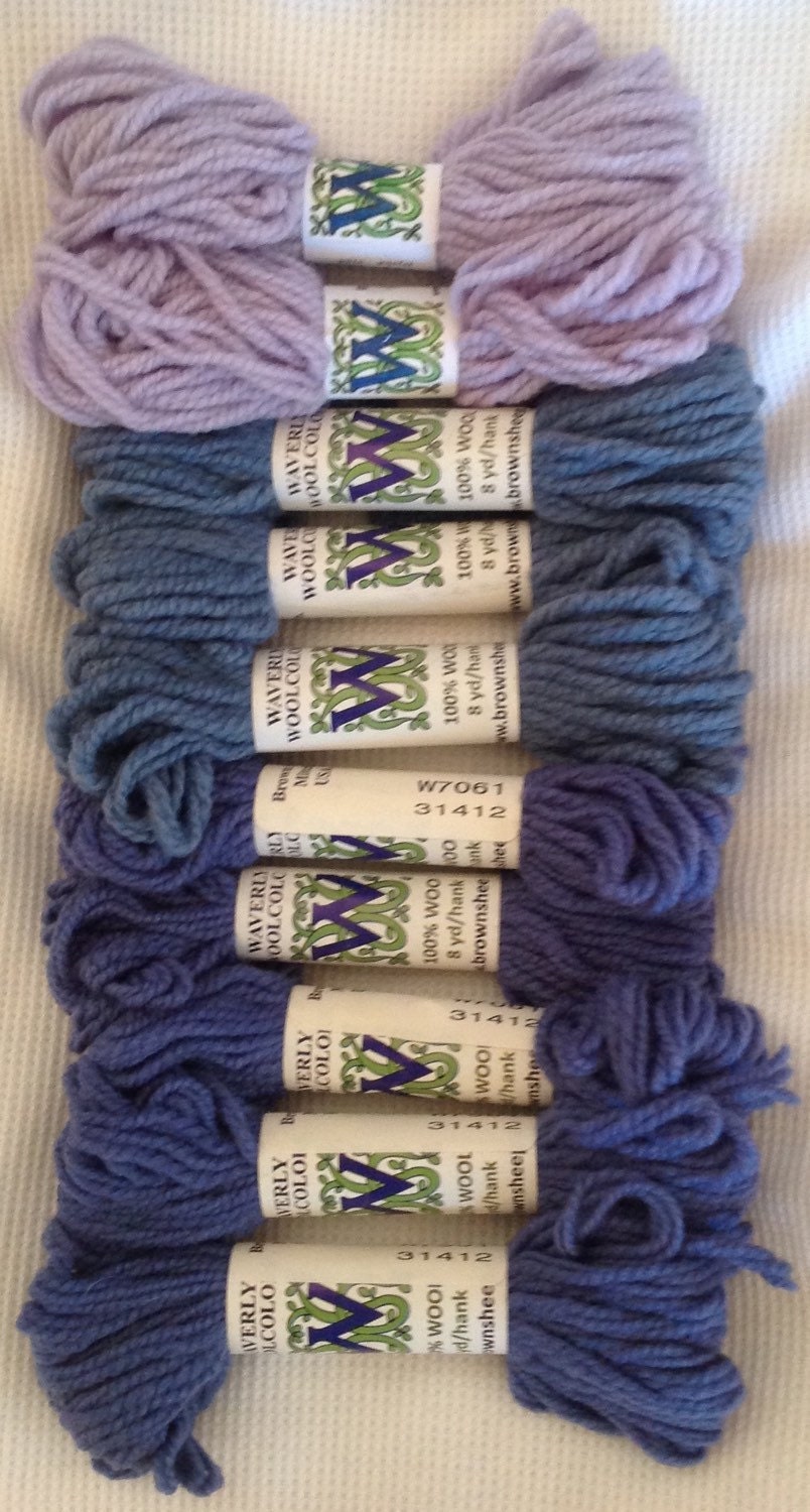 Waverly Wool Colors 3 Ply Needlepoint Yarn 8yd/hank W16