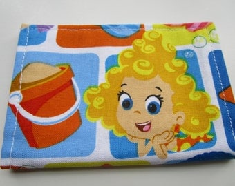 Bubble Guppies Fabric Wallet, Credit Card Wallet, Molly, Noony, Goby, Oona, Gil, Deema, Gift Card Wallet, Small Wallet, Business Card