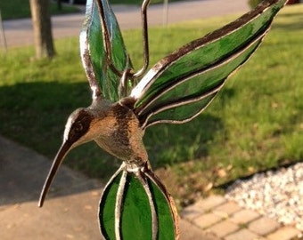 Stained Glass Hummingbird