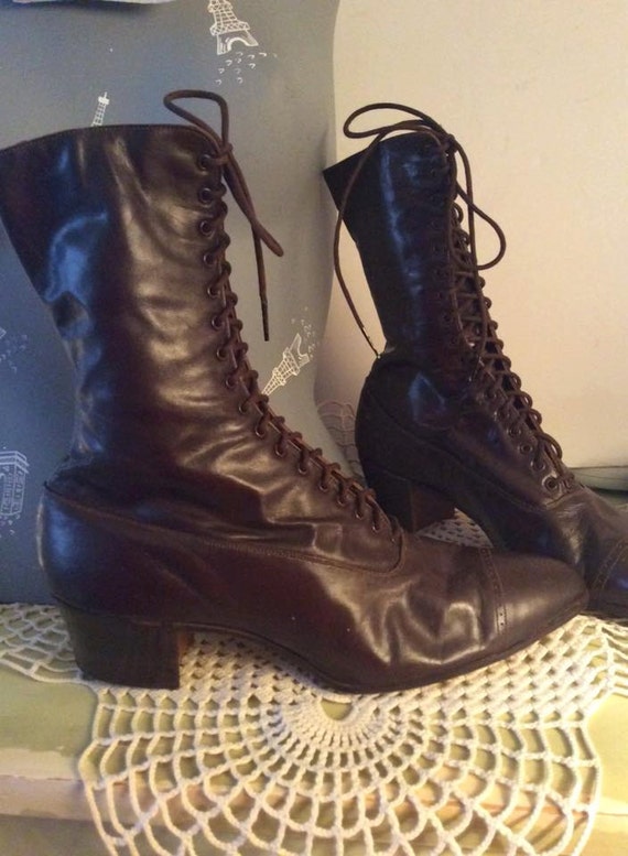 high tie boots