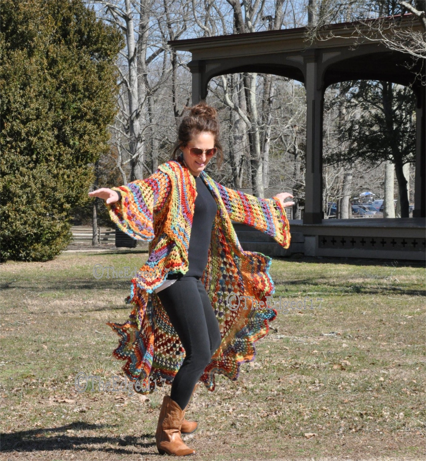 Bohemian Hippie Sweater Crochet PATTERN Gypsy that Remains