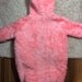 50% OFF Vintage Baby Girls Fluffy Snow Suit Onsie Pink Winter Faux Fur Cotton