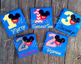 Mickey Mouse Birthday Shirt Inspired / Personalized