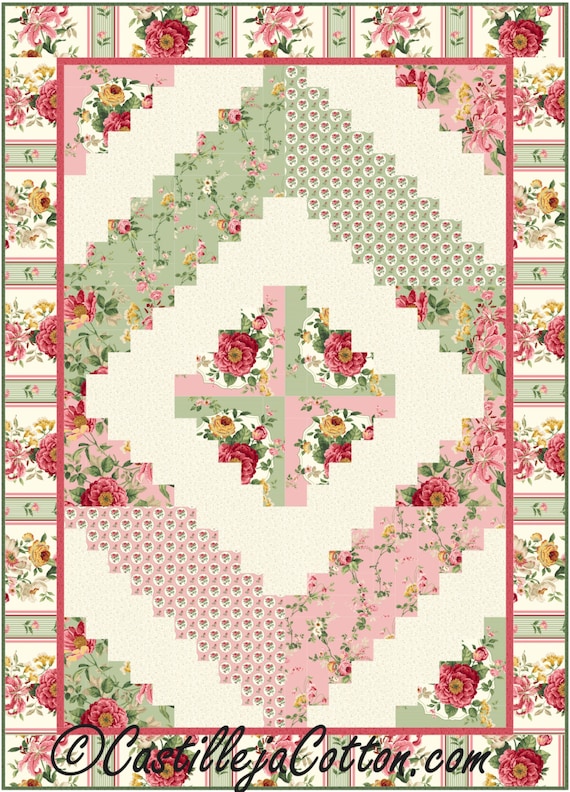 log-cabin-quilt-pattern-2418-8-floral-log-cabin-quilt