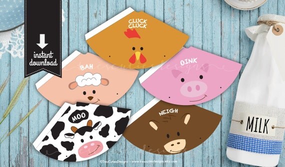 printable birthday party hat farm animals barnyard printable birthday hat