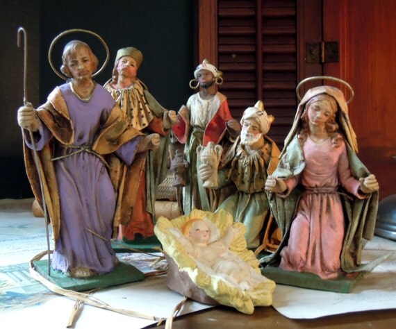 vintage italian nativity figurines hand crafted in italy vintage italian nativity figurines hand crafted in italy