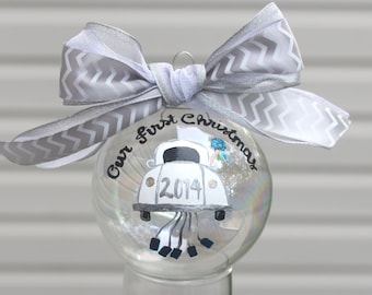 First christmas ornament, wedding ornament, christmas ornament, newlywed gift, just married ornament, first christmas married gift