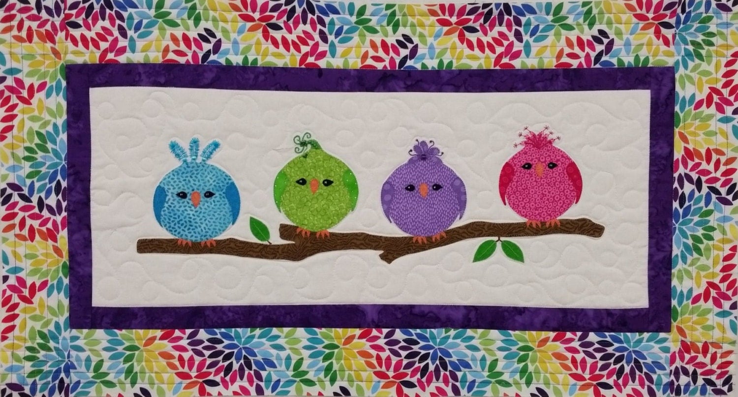 KIT: Sittin Pretty Wall Hanging Quilt Pattern and KIT
