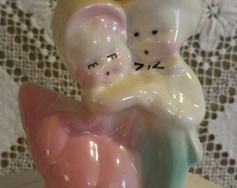 Vintage 1950's Bride and Groom Planter
