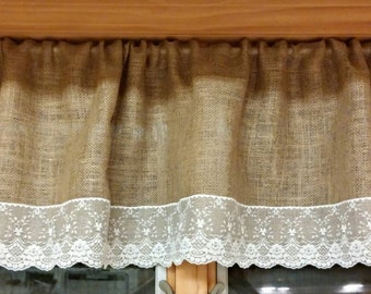 Burlap curtain | Etsy
