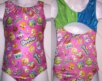 Girls gymnastics leotard - shopkins leotard