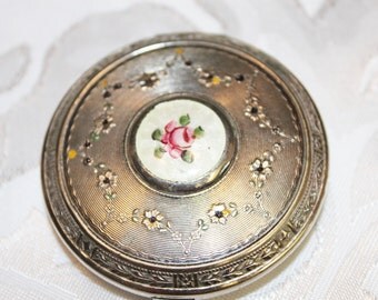 Guilloche Compact - Art Deco Compact