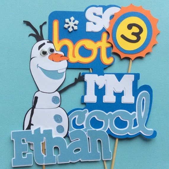 items similar to frozen olaf cake topper on etsy