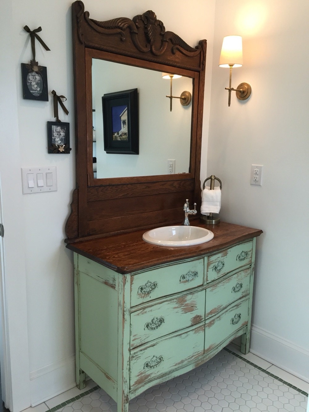 BATHROOM VANITY From Antique Dresser! We Find, Restore ...