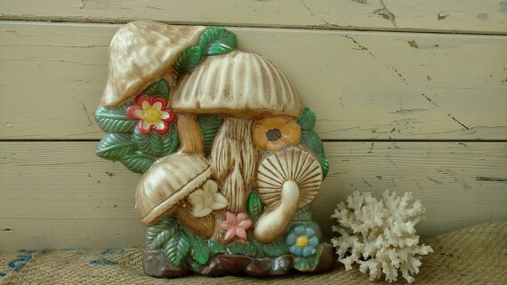 ceramic mushroom wall art