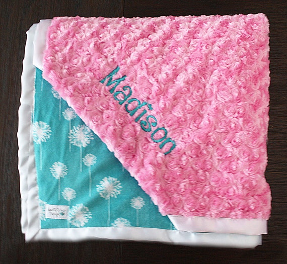 Baby Blanket With Name Embroidered