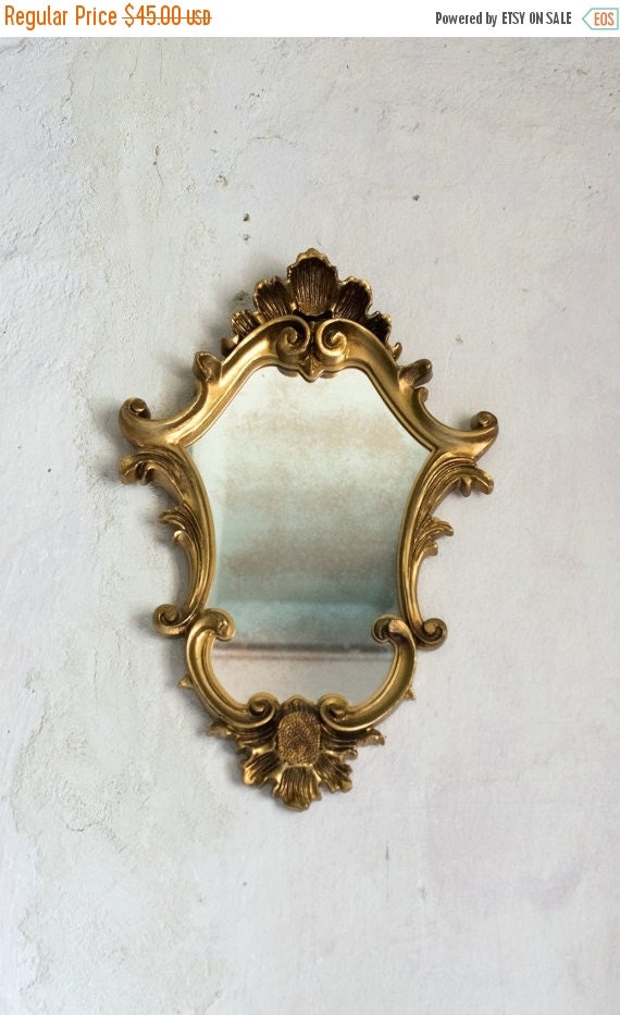 ON SALE French Hanging Mirror // Wall Hanging by FrenchAtticFinds