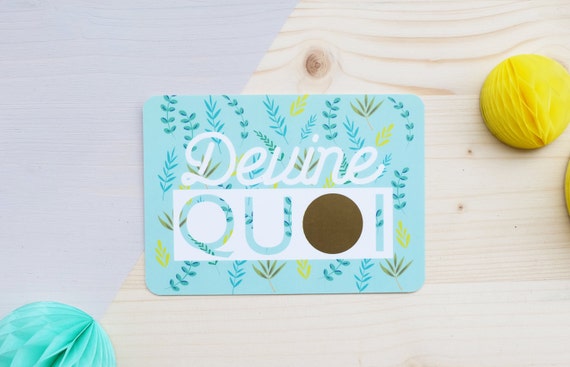 Carte à gratter - Demande de témoin -Veux-tu être ma témoin / mon témoin - Cadeau témoin - Cadeau mariage