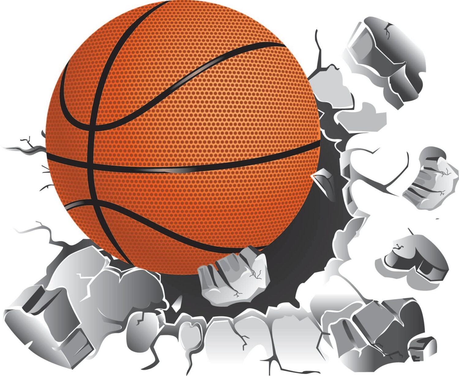 Basketball Wall Decal Vinyl Wall Sticker Basketball